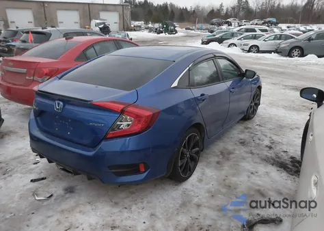 2019 Honda Civic Sport z USA, uszkodzony, nr VIN 19XFC2F85KE038344